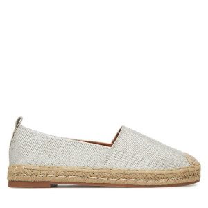 Espadryle DeeZee. Białe espadryle DeeZee, bez wzorów, bez obcasa. Za 99,99 zł.