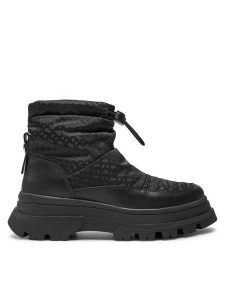 Boss Botki Foster Bootie CBBNY 50523505 Czarny. Czarne botki Boss, bez wzorów, z materiału, bez obcasa, na płaskiej podeszwie, bez zapięcia. Za 559,99 zł.