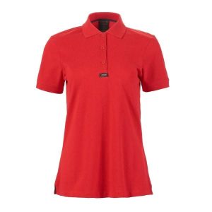 Damska koszulka polo Musto Essential Pique. Czerwone bluzki MUSTO, bez wzorów, bez kołnierzyka, bez ramiączek. Za 265,50 zł.