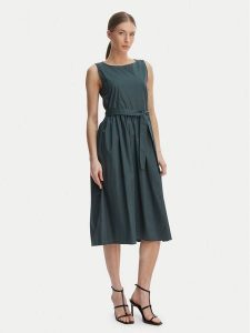 Marella Sukienka codzienna Kabala 2615221232 Zielony Regular Fit. Zielone sukienki Marella, na co dzień, bez wzorów, z bawełny, bez kołnierzyka, bez ramiączek, proste. Za 649,99 zł.