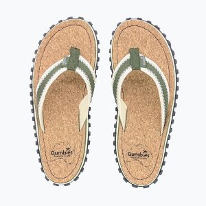Japonki Gumbies Corker Flip-Flops. Zielone klapki Gumbies, bez wzorów, bez obcasa. Za 114,99 zł.