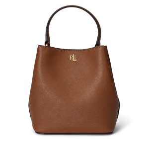 Torebka LAUREN RALPH LAUREN. Brązowe torebki klasyczne Lauren Ralph Lauren, bez wzorów, bez dodatków. Za 699,99 zł.