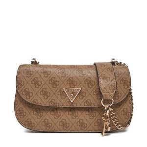 Torebka Guess. Brązowe torebki klasyczne Guess, z aplikacjami, bez dodatków. Za 349,99 zł.