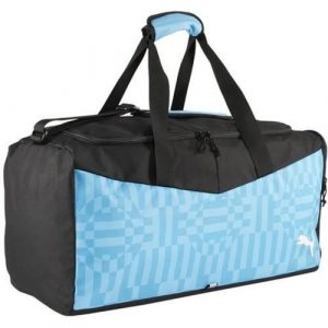 Torba sportowa Puma Individualrise. Niebieskie torby podróżne i sportowe Puma, bez wzorów, z materiału, na ramię. Za 147,99 zł.