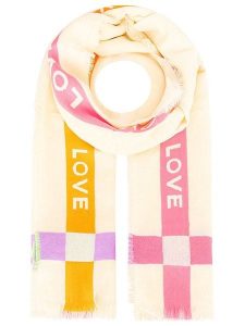 Zwillingsherz Szal w kolorze beżowym rozmiar: onesize. Brązowe szaliki Zwillingsherz, bez wzorów, ze splotem. Za 148,96 zł.