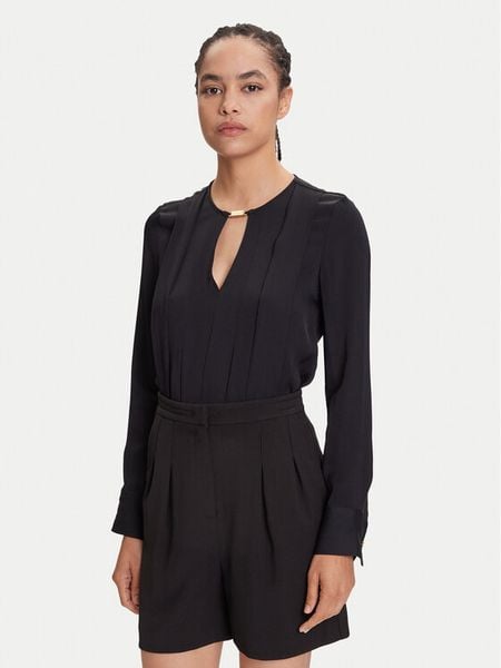 Marciano Guess Bluzka 5YGH14 czar7356A Czarny Regular Fit. Czarne bluzki Marciano Guess, z aplikacjami, z wiskozy, bez kołnierzyka, bez ramiączek. Za 399,99 zł.