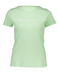 Pepe Jeans Koszulka w kolorze zielonym rozmiar: S. Zielone bluzki Pepe Jeans, s, bez wzorów, z jeansu, bez kołnierzyka, bez ramiączek. Za 83,42 zł.