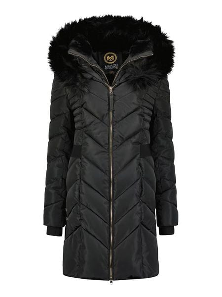 Maison Montaigne Parka "Dolmai" w kolorze czarnym rozmiar: XXL. Czarne płaszcze Maison Montaigne, xxl, z aplikacjami, bez kaptura. Za 362,85 zł.