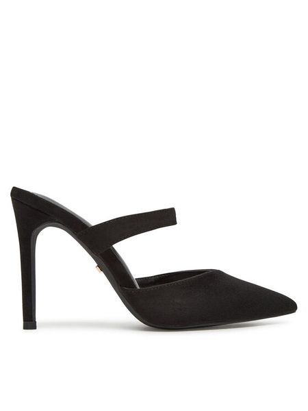 DeeZee Klapki HT78401-7 Czarny. Czarne klapki DeeZee, bez wzorów, z materiału, bez obcasa. Za 139,99 zł.