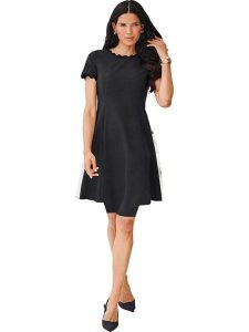 Heine Sukienka w kolorze czarnym rozmiar: 38. Czarne sukienki Heine, bez wzorów, bez kołnierzyka, bez ramiączek, mini. Za 130,99 zł.