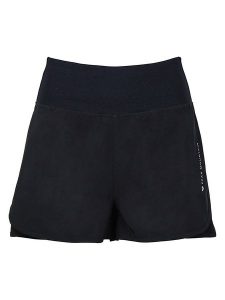 Peak Mountain Szorty "Aruning" w kolorze czarnym do biegania rozmiar: M. Czarne spodenki sportowe Peak Mountain, m, bez wzorów, z materiału, do biegania. Za 130,99 zł.