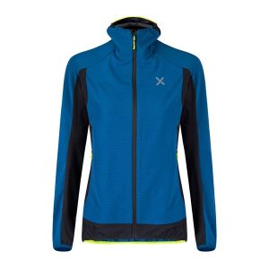 Kurtka przeciwwiatrowa damska Montura Premium Wind Hoody. Niebieskie kurtki MONTURA, m, bez wzorów, bez kaptura. Za 519,99 zł.