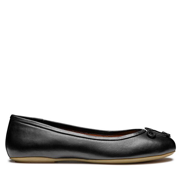 Baleriny Geox. Czarne balerinki Geox, bez wzorów, bez obcasa, bez zapięcia. Za 219,99 zł.