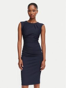 Rinascimento Sukienka koktajlowa CFC0130273003 Granatowy Slim Fit. Niebieskie kombinezony Rinascimento, xl, bez wzorów, z syntetyku, wizytowe, bez kołnierzyka, bez ramiączek. Za 469,99 zł.