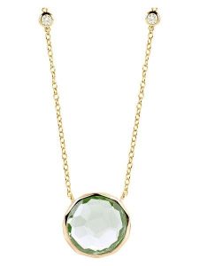 OR Carats Złoty naszyjnik z diamentem i ametystem - dł. 40 cm rozmiar: onesize. Zielone naszyjniki OR Carats, z ametystem, złote. Za 1 217,99 zł.