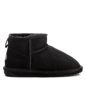 Śniegowce EMU Australia. Czarne buty zimowe EMU Australia, bez obcasa, bez zapięcia. Za 669,99 zł.