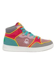 Benetton Sneakersy ze wzorem rozmiar: 39. Trampki Benetton, bez wzorów, z materiału, za kostkę, bez zapięcia. Za 188,85 zł.