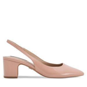 Sandały Nine West. Brązowe sandały Nine West, bez wzorów, bez obcasa, na słupku, bez zapięcia. Za 199,99 zł.