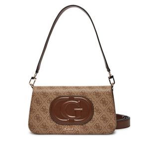 Torebka Guess. Brązowe torebki klasyczne Guess, z aplikacjami, bez dodatków. Za 339,99 zł.