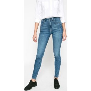 G-Star Raw - Jeansy 3301. Niebieskie jeansy marki G-Star Raw, z bawełny. W wyprzedaży za 269,90 zł.