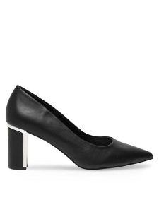 Nine West Czółenka ALF10348 Czarny. Czarne czółenka Nine West, bez wzorów, z syntetyku, bez obcasa, bez zapięcia. Za 164,99 zł.