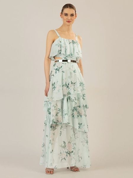 APART Sukienka w kolorze miętowym rozmiar: 38. Zielone sukienki Apart, na co dzień, bez wzorów, z tiulu, bez kołnierzyka, bez ramiączek, maxi, proste. Za 335,82 zł.