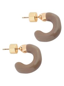 TATUUM Kolczyki-półkreole "Beris" rozmiar: onesize. Brązowe kolczyki Tatuum. Za 34,99 zł.