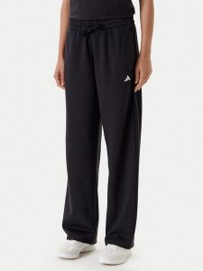 Adidas Spodnie dresowe Essentials Small Logo Feel Cozy JC5921 Czarny Regular Fit. Czarne spodnie dresowe ADIDAS, s, bez wzorów, z bawełny. Za 179,99 zł.