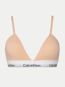 Calvin Klein Underwear Biustonosz braletka 000QF5650E Pomarańczowy. Brązowe biustonosze Calvin Klein Underwear, bez wzorów, z bawełny. Za 99,99 zł.