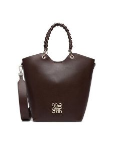 Nine West Torebka EO-HIDDEN CHARM-LDA9444 Brązowy. Brązowe torebki klasyczne Nine West, bez wzorów, ze skóry, bez dodatków. Za 299,99 zł.