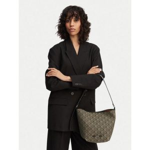 Torebka Calvin Klein. Brązowe torebki klasyczne Calvin Klein, bez wzorów, bez dodatków. Za 529,99 zł.