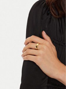 Michael Kors Pierścionek Fulton Ring MKC1550AA710 Żółte złocenie. Żółte pierścionki Michael Kors, srebrne. Za 449,00 zł.