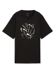 Puma Koszulka w kolorze czarnym rozmiar: L. Czarne bluzki Puma, l, bez wzorów, bez kołnierzyka, bez ramiączek. Za 78,84 zł.