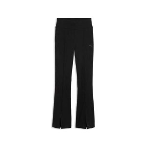 Rozkloszowane legginsy damskie Puma Her Rib. Czarne legginsy Puma, bez wzorów, z materiału. Za 245,99 zł.