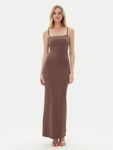 Guess Sukienka codzienna O5GK00 KCDE0 Brązowy Bodycon Fit. Brązowe kombinezony Guess, xs, z aplikacjami, z syntetyku, bez kołnierzyka, bez ramiączek. Za 279,99 zł.