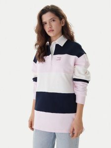 Tommy Jeans Bluza Badge DW0DW21927 Kolorowy Relaxed Fit. Bluzy Tommy Jeans, m, bez wzorów, z bawełny, bez kaptura. Za 369,99 zł.