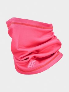 4F Szal-koło w kolorze różowym rozmiar: onesize. Różowe szaliki 4f, bez wzorów, z materiału. Za 43,88 zł.