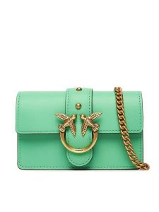 PINKO Torebka Love One Micro C . AI 24-25 PCPL 100064 A0F1 Zielony. Zielone torebki wieczorowe Pinko, bez wzorów, ze skóry, bez dodatków. Za 519,99 zł.