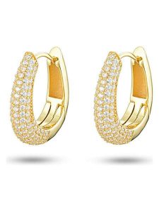 Les Petites Précieuses Pozłacane kolczyki-kreole z cyrkoniami rozmiar: onesize. Żółte kolczyki Les Petites Précieuses, z cyrkonią, pozłacane. Za 304,99 zł.