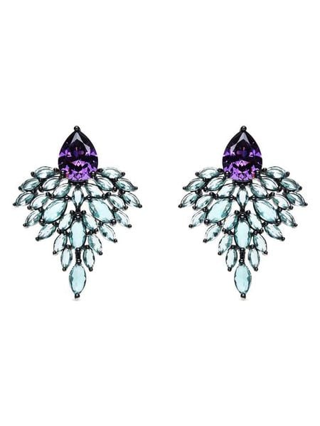 Luxenter Srebrne kolczyki-wkrętki z cyrkoniami rozmiar: onesize. Szare kolczyki Luxenter, z cyrkonią, srebrne. Za 348,90 zł.