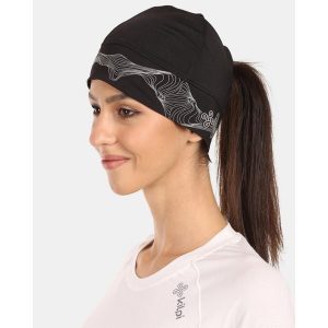 Czapka do biegania unisex Kilpi TAIL-U. Czarne czapki Kilpi, bez wzorów, sportowe. Za 60,57 zł.