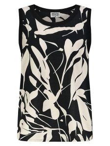 Sublevel Top w kolorze czarno-kremowym rozmiar: XL. Brązowe topy Sublevel, xl, bez wzorów, bez kołnierzyka, bez ramiączek. Za 43,99 zł.