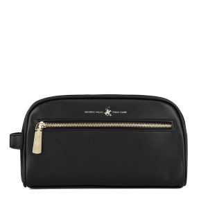 Kosmetyczka Beverly Hills Polo Club. Czarne kosmetyczki Beverly Hills Polo Club, bez wzorów. Za 79,99 zł.