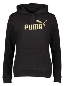 Puma Bluza "Essentials+" w kolorze czarnym rozmiar: M. Czarne bluzy Puma, m, bez wzorów, z kapturem. Za 136,13 zł.