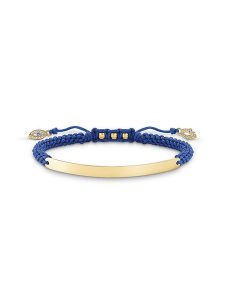 Thomas Sabo Bransoletka w kolorze niebieskim - dł. 21 cm rozmiar: onesize. Niebieskie bransoletki Thomas Sabo, z cyrkonią, srebrne. Za 228,38 zł.