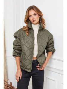 Joséfine Kurtka pikowana "Demi" w kolorze khaki rozmiar: XL. Brązowe kurtki Joséfine, xl, bez wzorów, bez kaptura. Za 242,13 zł.