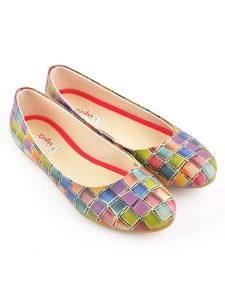 Goby Skórzane baleriny ze wzorem rozmiar: 35. Balerinki Goby, bez wzorów, bez obcasa, bez zapięcia. Za 173,99 zł.