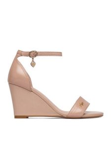 MEXX Sandały EO-CC2549-01 Różowy. Czerwone sandały Mexx, bez wzorów, ze skóry, bez obcasa, na koturnie, bez zapięcia. Za 299,99 zł.