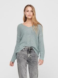 JDY Sweter w kolorze szarym rozmiar: XS. Szare swetry oversize JDY, xs, bez wzorów, ze splotem, bez ramiączek. Za 52,67 zł.