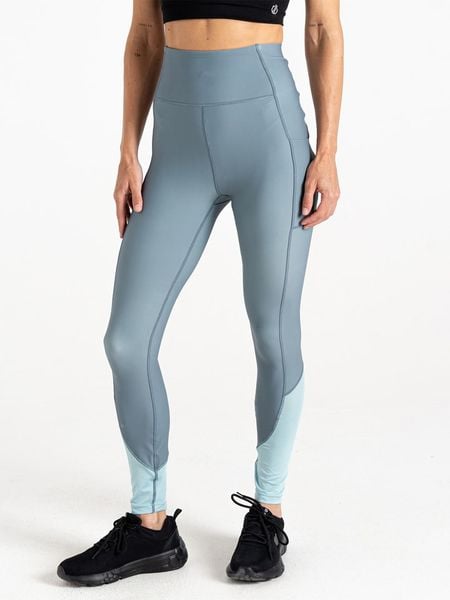 Dare 2b Legginsy sportowe "Power" w kolorze błękitnym rozmiar: 44. Niebieskie legginsy Dare 2b, bez wzorów, z materiału, outdoorowe. Za 71,40 zł.